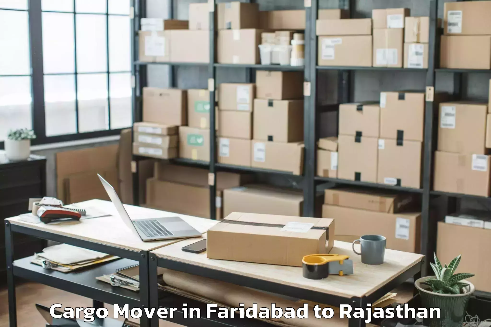 Book Faridabad to Bikaner Airport Bkb Cargo Mover